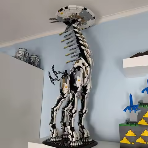 7401PCS MOC Horizon Zero Dawned Tallneck Building Blocks Huge Version Giraffe Model Bricks Collectio
