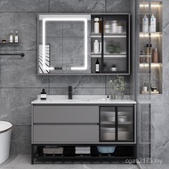 Smart Solid Wood Bathroom Bathroom Luxury Mirror Combination Hygienic Light Wash Hand Counter Board 