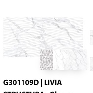 Keramik 30x60 Livia Structura motif carara timbul kw1 By SunPower