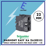 Schneider Harmony Easy XA ZA2EE102 Single Contact Block for Head 22mm - 1 NC