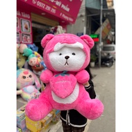 Teddy bear holding strawberry 80cm