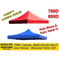 (8x8 / 10x10 / 10x15) Canvas Canopy Standard And Thick | Kanopi Kanvas Khemah | Kain Biasa Dan Kain Tebal | Canvas Only