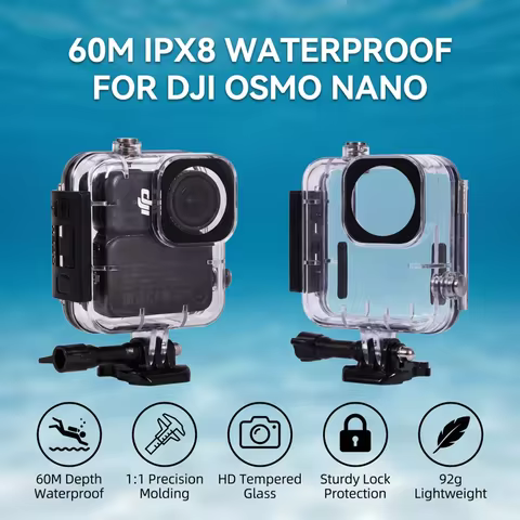 60M Waterproof Case for DJI Osmo Nano Underwater Diving Housing Dive Cover for DJI OSMO NANO Accesso