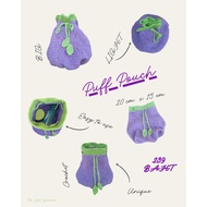 Puff Pouch-Knitted Bag l The Line Journal