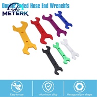 Meterk 7PCS Double ท่อ Ended AN ประแจ Anodized อลูมิเนียม AN3 ถึง AN20 Spanner ชุดเครื่องมือ
