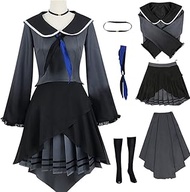 Asahina Mafuyu Cosplay Csotume Dress Mafuyu Cosplay Black Outfit Uniform Full Set Halloween