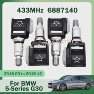 1/4pcs 433MHz 6887140 Tire Pressure Monitor Systems TPMS Sensor For BMW 5-Series 1-Series 4-Series i