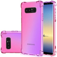 LUOWAN เคส TPU สำหรับ Galaxy Note 8สำหรับ Samsung Galaxy Note 8ไล่ระดับสีรุ้งฝาครอบโทรศัพท์กันตก