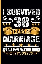 38th Wedding Anniversary Notebook: Thirty-Eight Years Celebration Journal for Husband and Wife - Fun