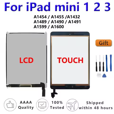 OEM pantalla LCD Touch Screen For Apple iPad Mini 1 2 3 A1599 A1489 A1432 Assembly Digitizer Front G