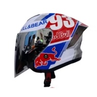 HELM JS ARMOR NEW MOTIF CARBON LEOPARD MOTIP DAN MV STAR PORGET DAN R-SIX