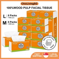 4Ply Household Tissue Paper 480 Ply/Pack Primary Wood Pulp Facial Tissue Paper Thickened Toilet Pape
