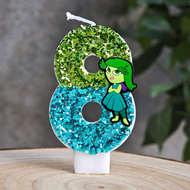 {fyjgyj} Amine Inside Out Theme Candles Cartoon Number 0-9 Creative Birthday Cake Decoration Party C