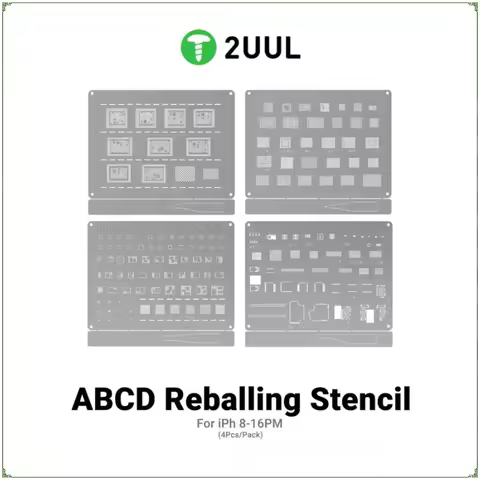 2UUL BG01 4PCS Reballing Stencils Nand Flash/ WIFI/Face ID /Screen /Baseband / Power Amplifier IC St