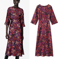 Red Flowery Maxi Dress 73473