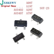 50PCS/LOT AO3400 A09T AO3401 A19T AO3402 A29T AO3407 A79T SMD SOT23  new MOS FET transistor