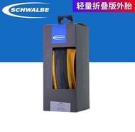 SCHWALBE ล้อยางขอบสีเหลืองพับได้สำหรับด้านนอก349ล้อขนาด16นิ้วสำหรับ Lap Kecil หนึ่ง R KOJAK Anti Ptu