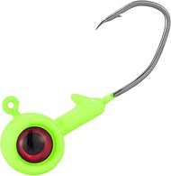 Dr.Fish Crappie Jig 3D Eyes Fishing Jig Head Bass Fishing Crappie Trout Panfish Hook Lure Live Bait 