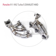 HMD Exhaust System Performance Manifold for Porsche 911 992 Turbo S 2020+ Car Accessories Racing Hea