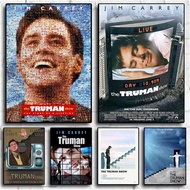 3 ชิ้น โปสเตอร์ภาพยนตร์คลาสสิก The Truman Show แบบติดเอง HD สำหรับตกแต่งบ้าน ภาพวาดบนผ้าใบ ศิลปะผนัง