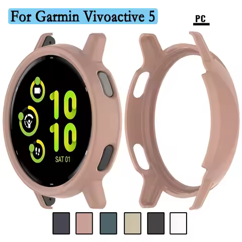 For Garmin Vivoactive 5 Hard and Durable PC Protective Case Smart Watch Protection Shell Frame For G