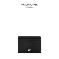 Braun Buffel Pan Flat Card Holder In Black