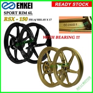 6L ENKEI SPORT RIM RSX 150/ RS-X/ RSX HONDA SPORT RIM 666 (ABS) 160/185-17 BLACK 6 KAKI RIM