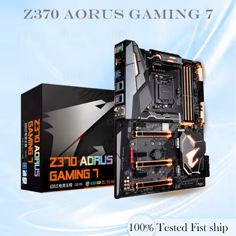 For Gigabyte Z370 AORUS Gaming 7 Motherboard LGA1151 DDR4 64GB ATX Mainboard 100% Tested Fully Work 