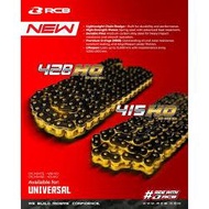 RCB O-RING HO BLACK / GOLD SPROCKET CHAIN 415 / 428