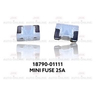 5PCS MINI FUSE 25A 100%ORIGINAL 18790-01111