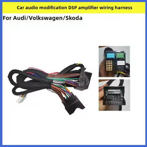 For Volkswagen/Skoda/Audi A1A3A4A5A6Q3Q5 Car Audio Modification DSP Amplifier Harness Connector Auto