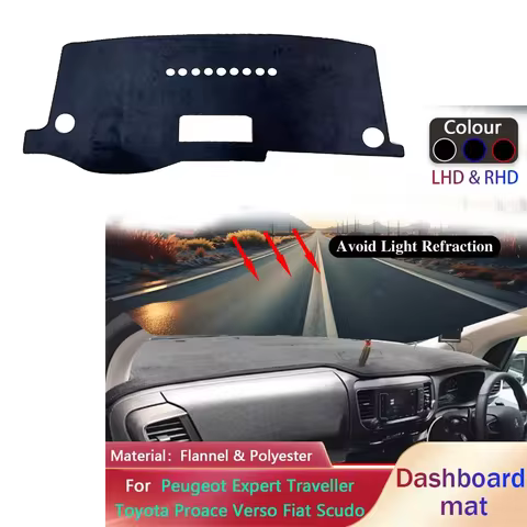 Dashboard Pad for Peugeot Expert Traveller Toyota Proace Verso Fiat Scudo 2016~2022 Liner Mat Dashma