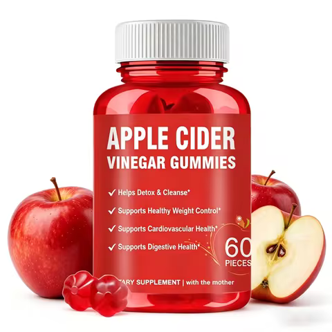 Apple Cider Vinegar Gummies Detox For Bloating and Constipation Slimming Fat Burning Digestive Syste