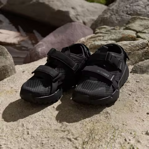Adidas TERREX HYDROTERRA AT Quick-Drying, Cushioned, Springy Velcro Hiking Sandals for Men and Women