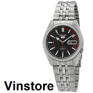 [Vinstore] Seiko 5 SNK375 Automatic Stainless Steel Black Dial Speed Meter Style Men Watch SNK375K SNK375K1