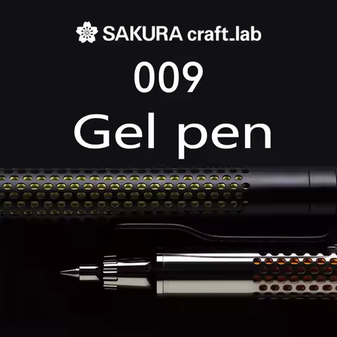 1PC Japan SAKURA Craft-lab 009 Gel Pen Black Ink 0.5mm Business Signature Pen Office Accessories Sta