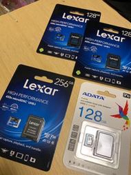 Lexar 128Gb 256Gb ADATA 128Gb 4k Micro SD 原廠終身保固（此爲個人賣家非店家）