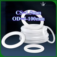 [QueenStyle]O-ring gasket CS1.5mm*OD4-100mm O-ring white silicone seal ring food grade seal waterpro