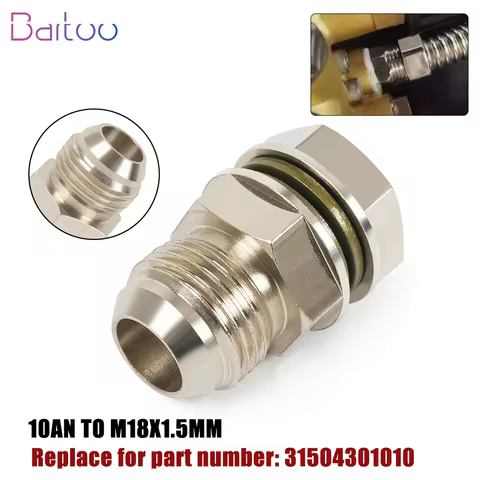 Carbon Steel 10AN To M18x1.5MM Turbo Oil Pan / Oil sump Return Drain Plug Adapter Bung Fitting No We