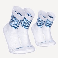 KIPRUN PACK OF 2 PAIRS OF RUN500 THICK MID-CALF RUNNING SOCKS