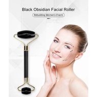 Natural Black Obsidian Roller Gua Sha Face Massager Face Roller Face Beauty Roller Skin Care Tool