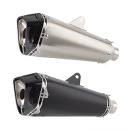 36-51mm universal motorcycle exhaust muffler with carbon fiber cover for F850GS MT07 F750 F900R R25 