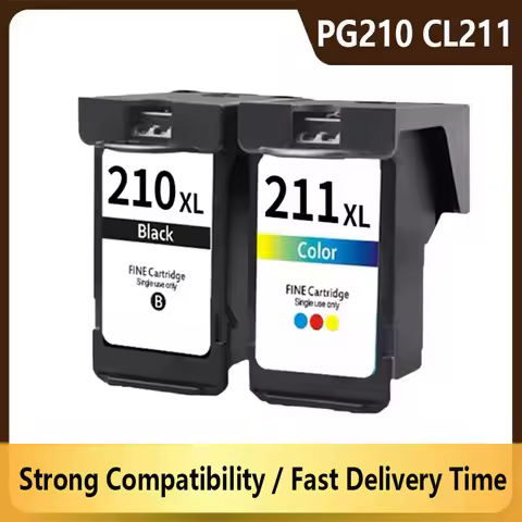 PG210 CL211 Compatible PG210 CL211 210 211 Ink Cartridge for Canon Pixma MP240 MP250 MP260 MP270 MP2