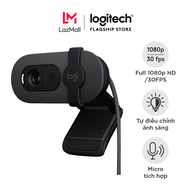 Webcam Full HD Logitech Brio 100 - Hội họp và Truyền trực tuyến Cân bằng ánh sáng tự động Mic tích h
