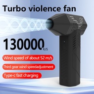 ♥Wireless Mini Outdoor Small Fan Handheld Portable Hurricane Camping Bladeless Turbo Violent Fan 800