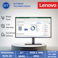 Lenovo ThinkVision P27h-30 27-inch QHD Monitor (27" /2560 x 1440 AG /HDMI+DP+USB-A+USB-C/ 3Yr onsite