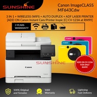 (READY STOCK) Canon MF643Cdw Color Laser Printer (MF643 ) Duplex Print, Scan, Copy Toner 054 054H