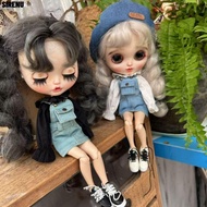 SIRENU Doll Princess Shirt, DIY Accessories Fashion Pocket Jeans Overalls Skirt, 7 Styles Kids Toys 