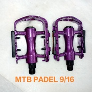 BASIKAL PADEL PADEL ALUMINIUM BMX / MTB with Bearing 1/2 (BLUE/RED) 9/16 (PURPLE) BICYCLE PADEL ALLO