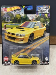 "Xe mô hình đồ chơi bánh cao su Hotwheels 1:64 PREMIUM - BOULEVARD - 98 Subaru Impreza 22B-STi Versi
